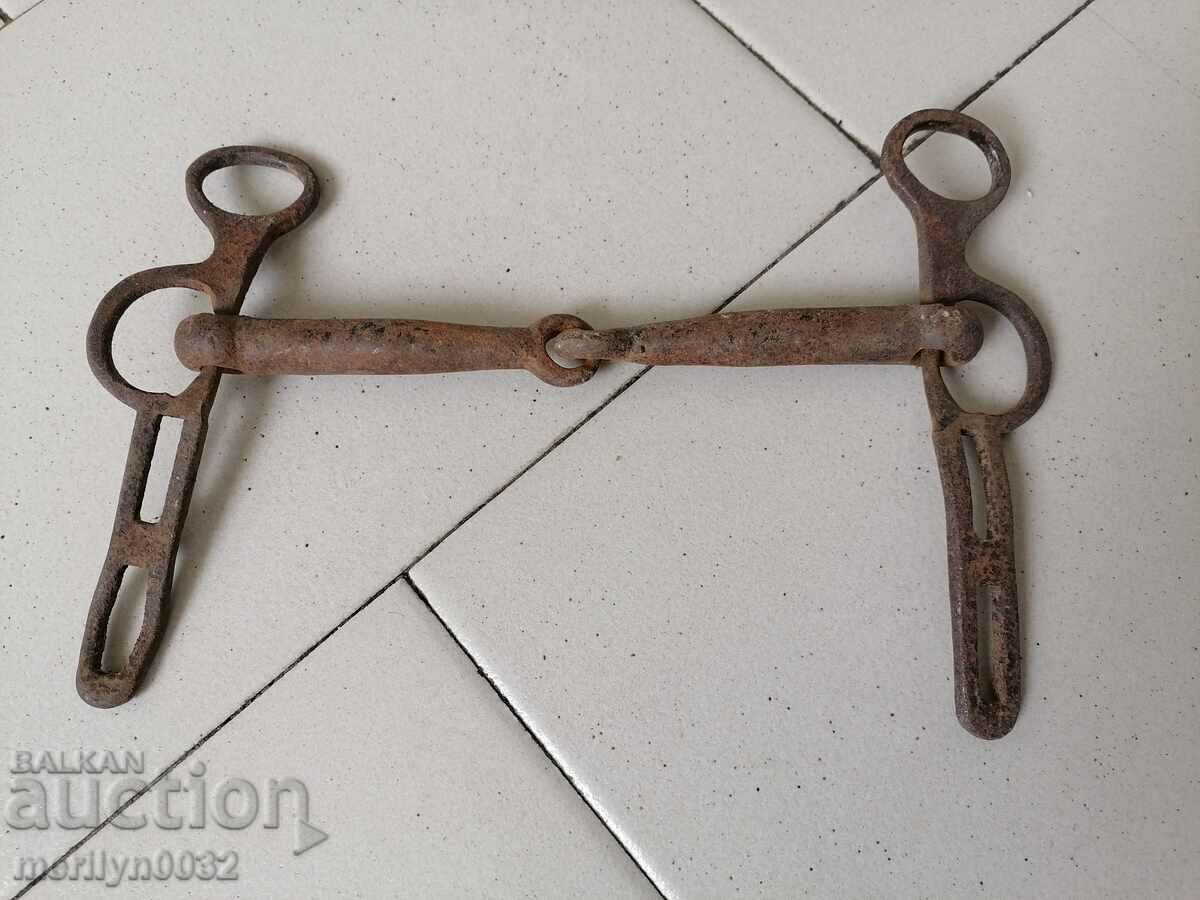 An old forged bridle reins wrought iron, a harness - 7