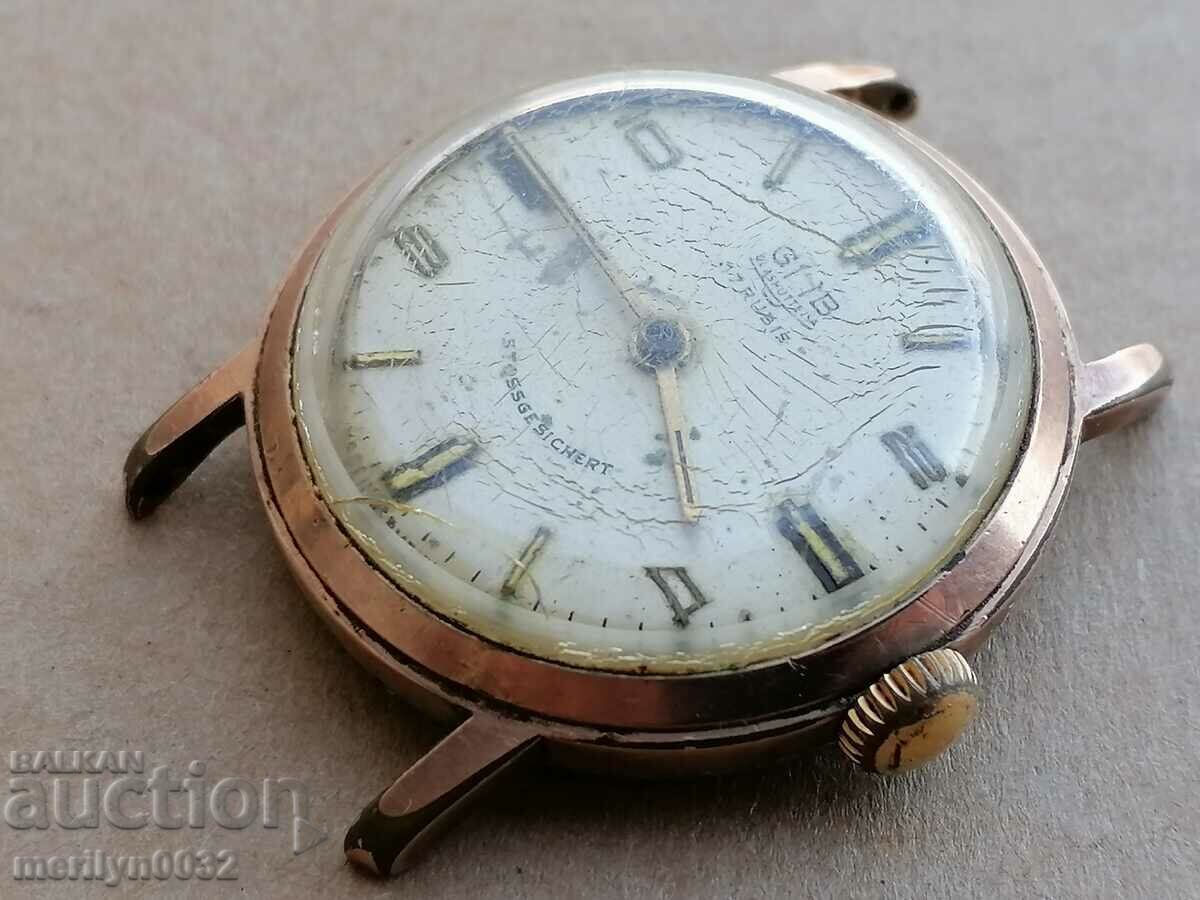 Γερμανικό χειροποίητο ρολόι GUB WW2 με τιμή 79.00 BGN | € 40.39 Γερμανικό χειροποίητο ρολόι GUB WW2 με τιμή 79.00 BGN | € 40.39