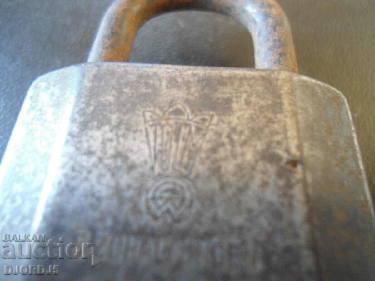 Old padlock, VOLM, Made in Germany - 5 Old padlock, VOLM, Made in Germany - 5