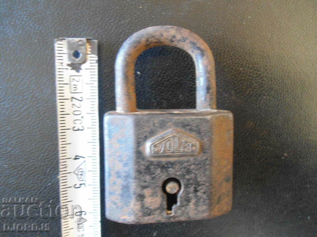 Old padlock, VOLM, Made in Germany - 7 Old padlock, VOLM, Made in Germany - 7