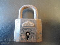 Old padlock, VOLM, Made in Germany