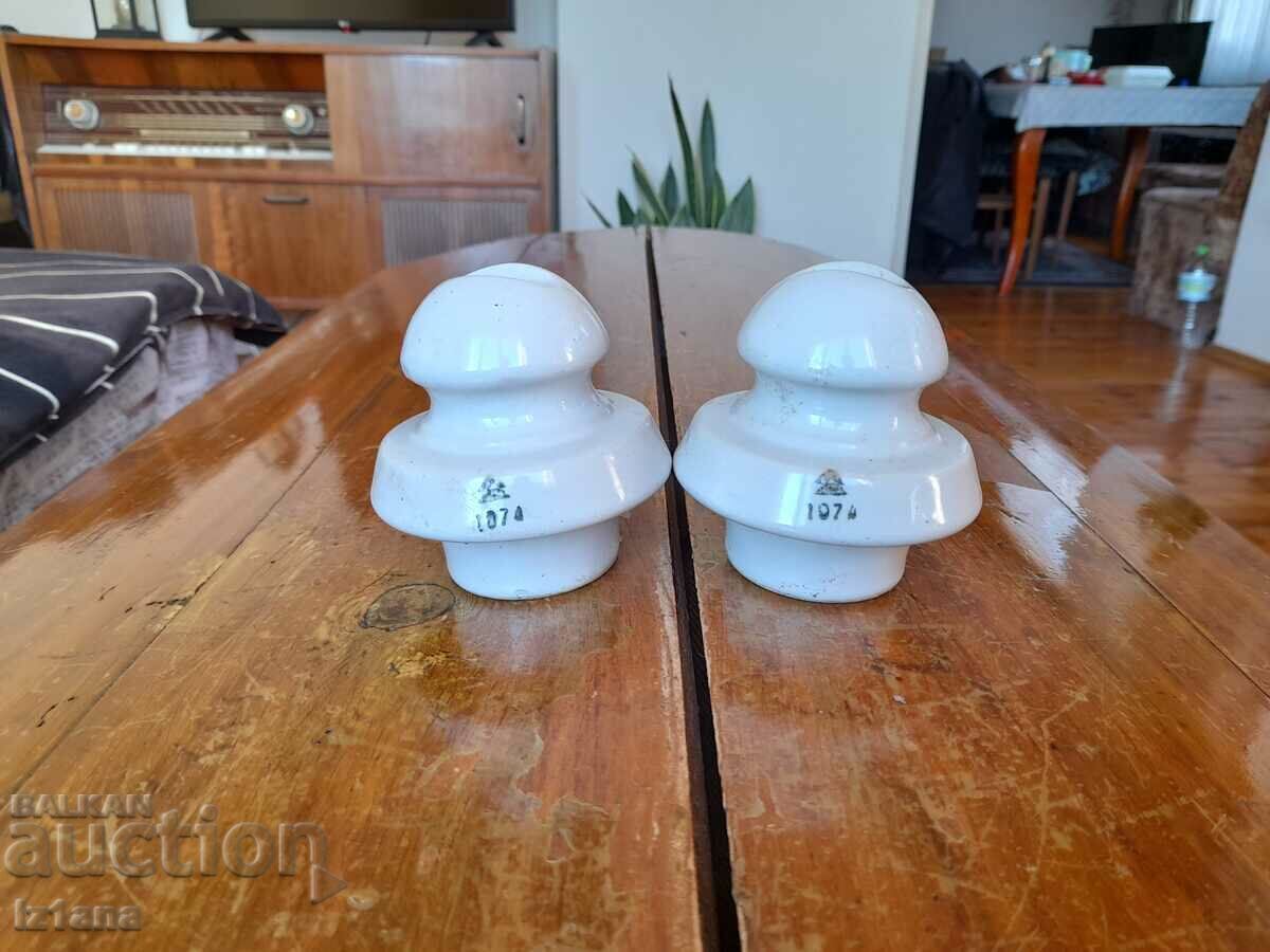 Old porcelain insulator Old porcelain insulator