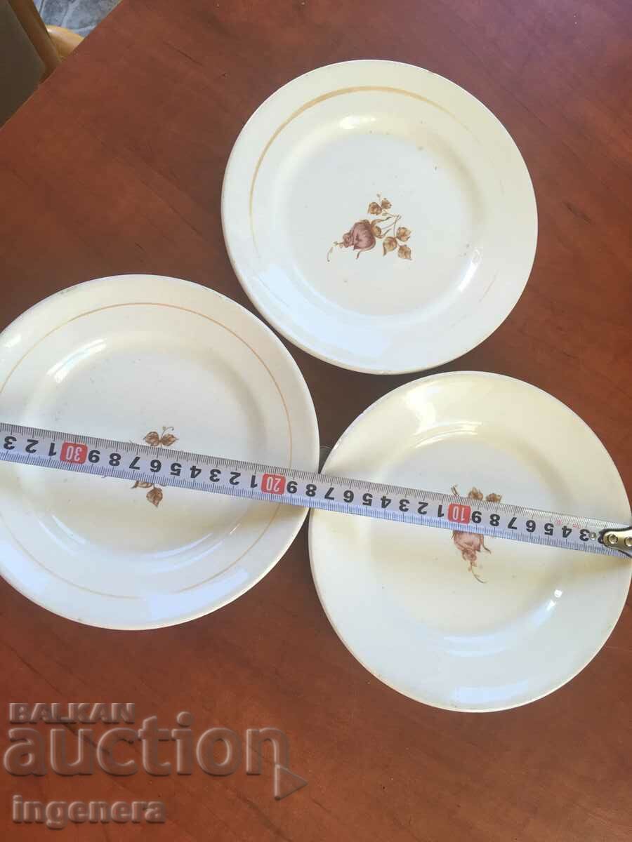 Auction PORCELAIN PLATE DISHES 3 PCS Auction PORCELAIN PLATE DISHES 3 PCS