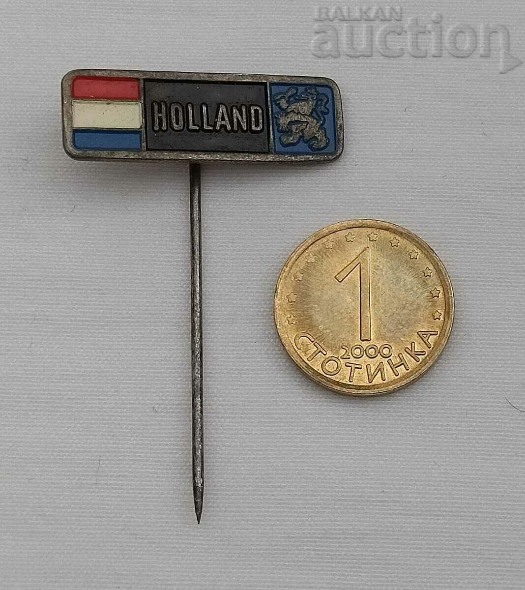 NETHERLANDS HOLLAND FLAG OLD BADGE with price 3.00 BGN | € 1.53