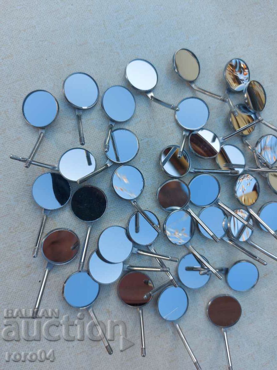 DENTAL MIRRORS - 37 pcs. with price 65.00 BGN | € 33.23