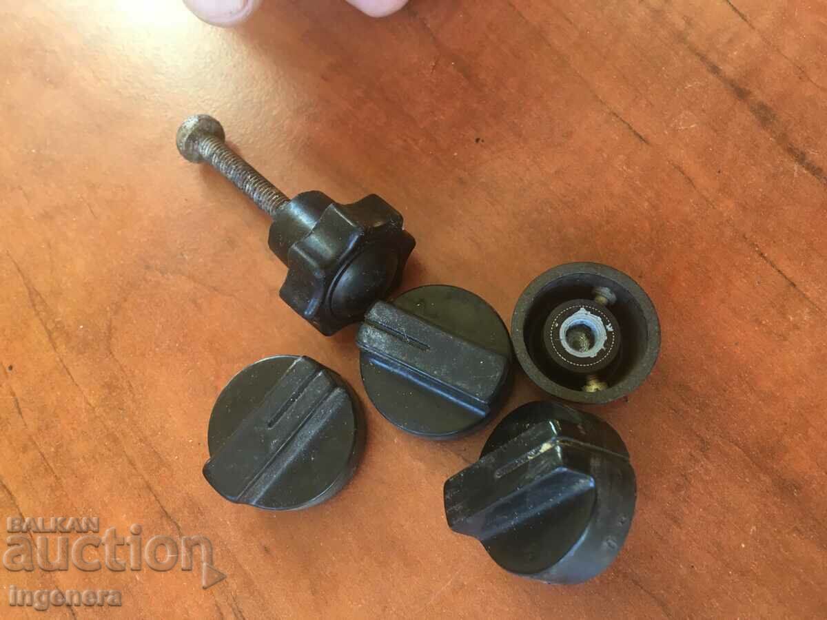 KNOB BAKELITE AND PLASTIC KNOBS-5 PCS with price 10.00 BGN | € 5.11 KNOB BAKELITE AND PLASTIC KNOBS-5 PCS with price 10.00 BGN | € 5.11