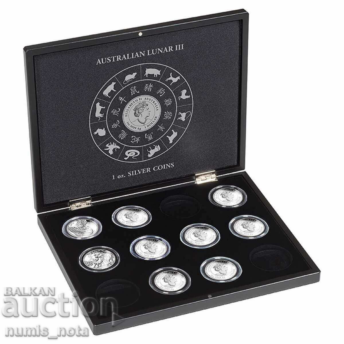 κουτί πολυτελείας VOLTERRA για 12 νομίσματα " Lunar III "