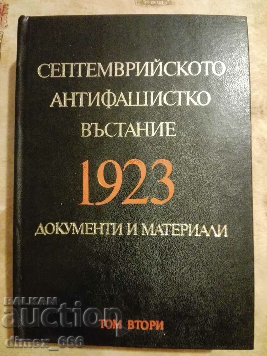 The September Anti-Fascist Uprising 1923 Volume 2