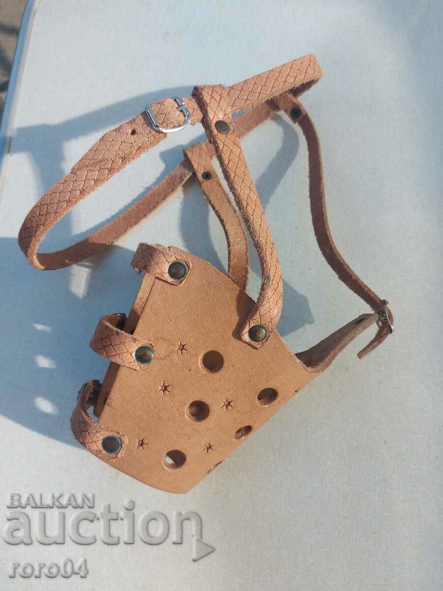 Muzzle - LEATHER - HIGHEST CLASS with price 40.50 BGN | € 20.71 Muzzle - LEATHER - HIGHEST CLASS with price 40.50 BGN | € 20.71