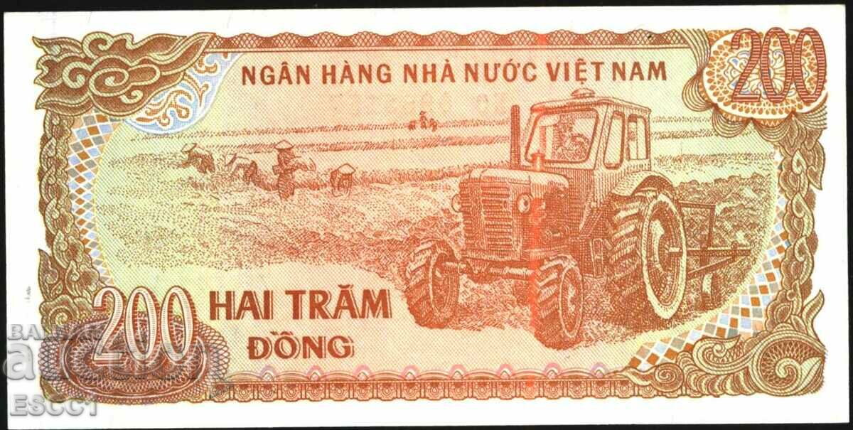 Banknote 200 dong 1987 from Vietnam UNC with price 1.50 BGN | € 0.77
