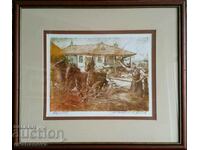 Petar Morozov 1880-1951 Vershidba Aquatint