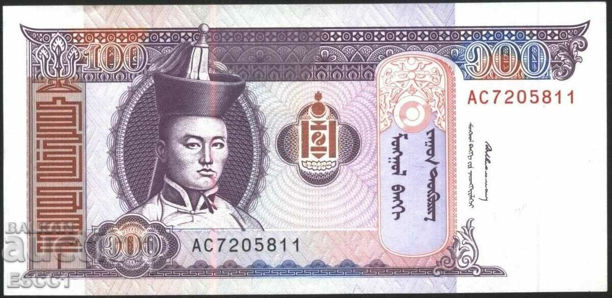 Banknote 100 tugrik 1994 from Mongolia UNC