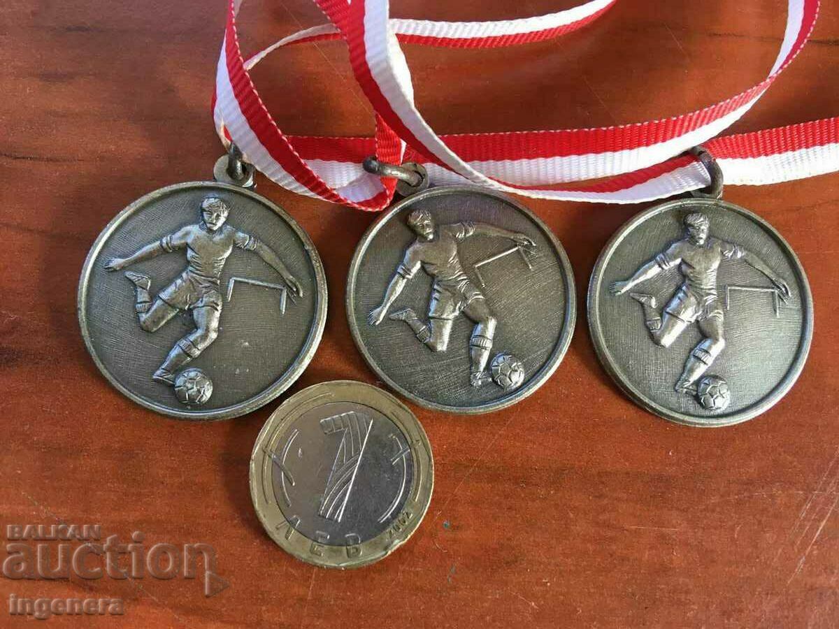 MEDAL METAL AWARD MEDALS FOR FOOTBALL - 4 PCS with price 16.00 BGN | € 8.18