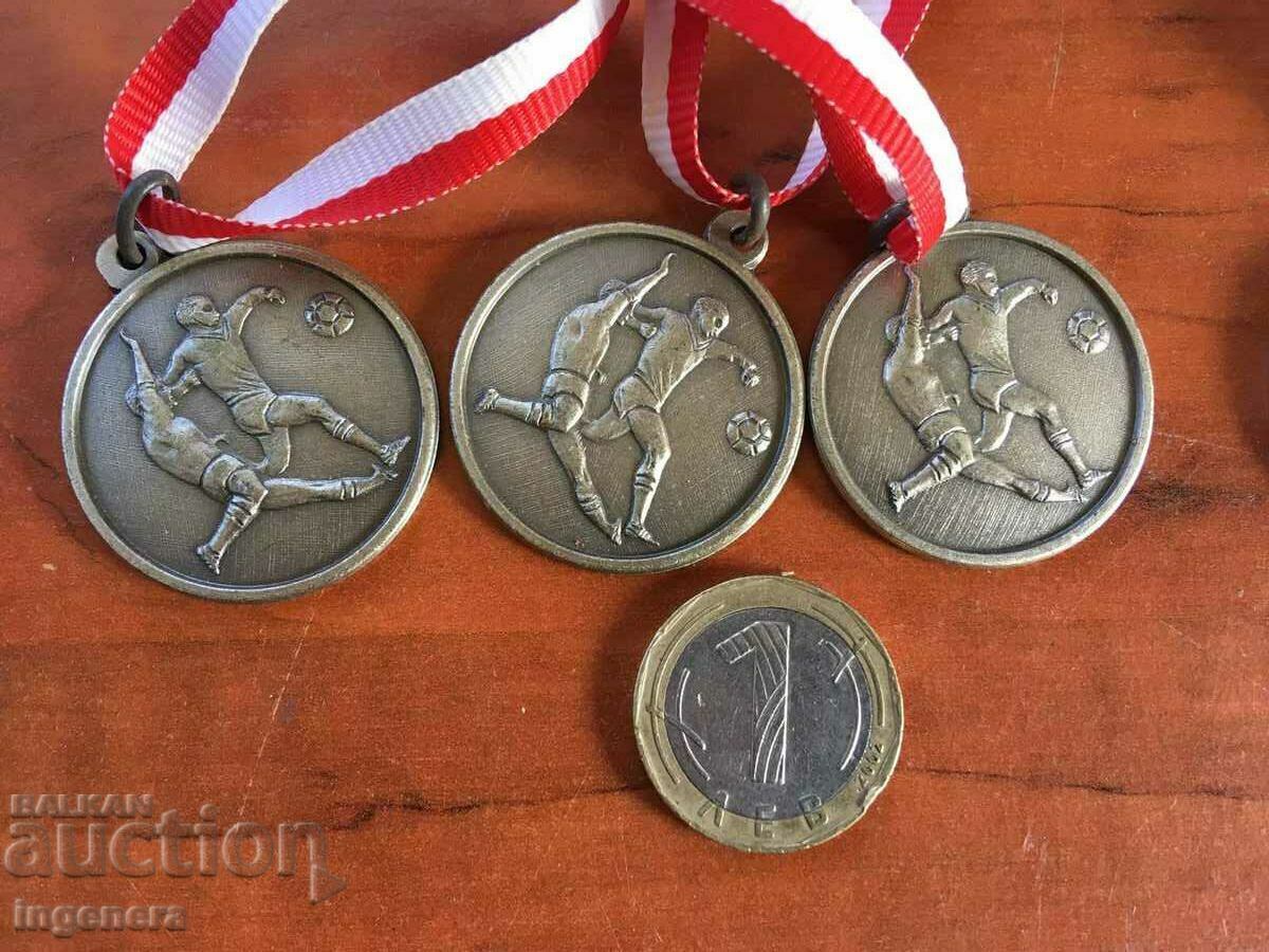 Auction  MEDAL METAL AWARD MEDALS FOR FOOTBALL - 4 PCS