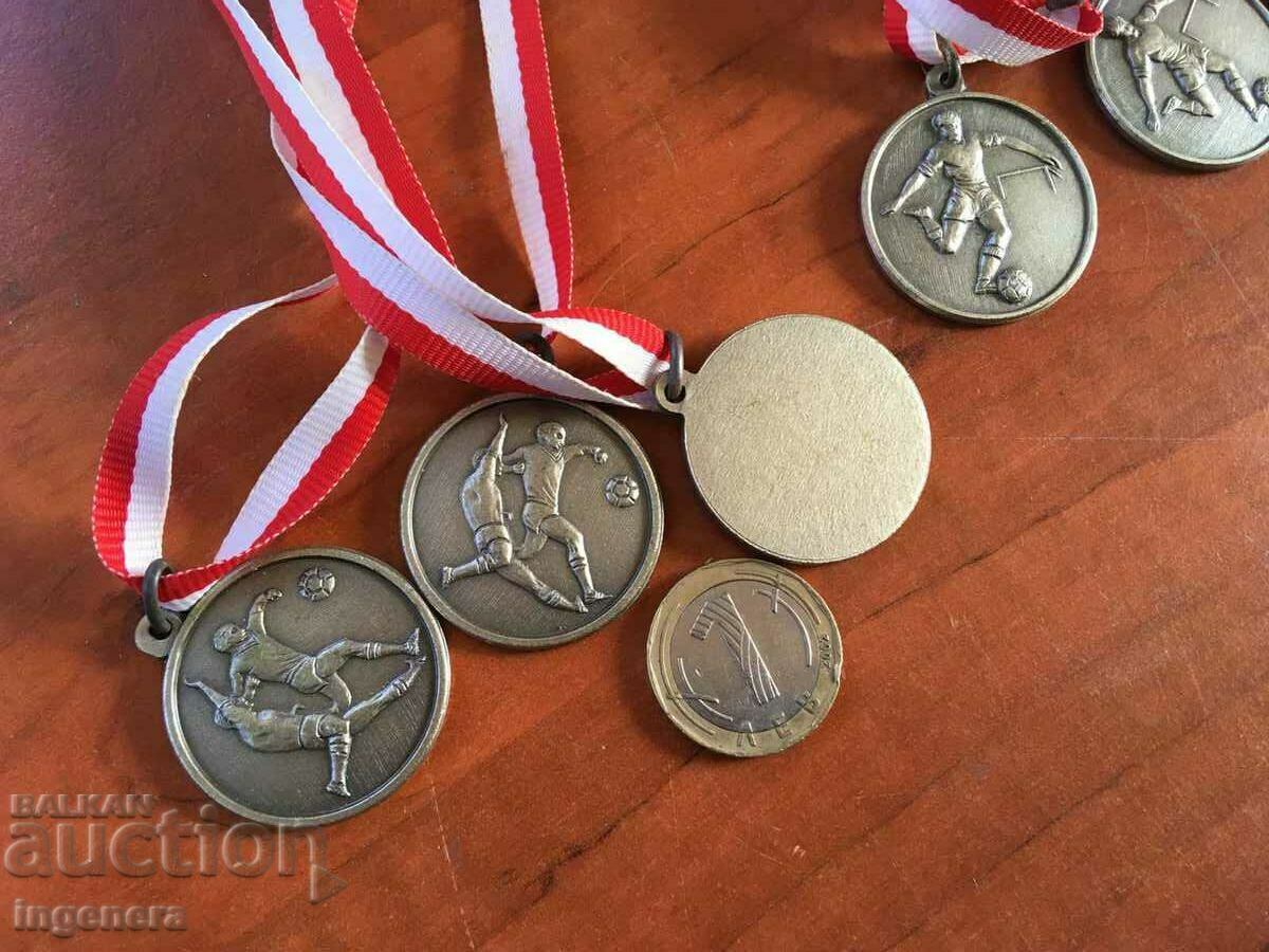Delivery of MEDAL METAL AWARD MEDALS FOR FOOTBALL - 4 PCS