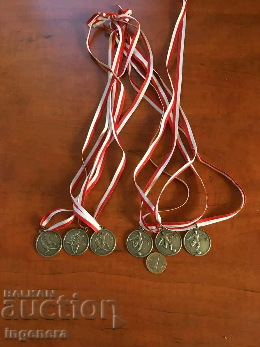 MEDAL METAL AWARD MEDALS FOR FOOTBALL - 4 PCS