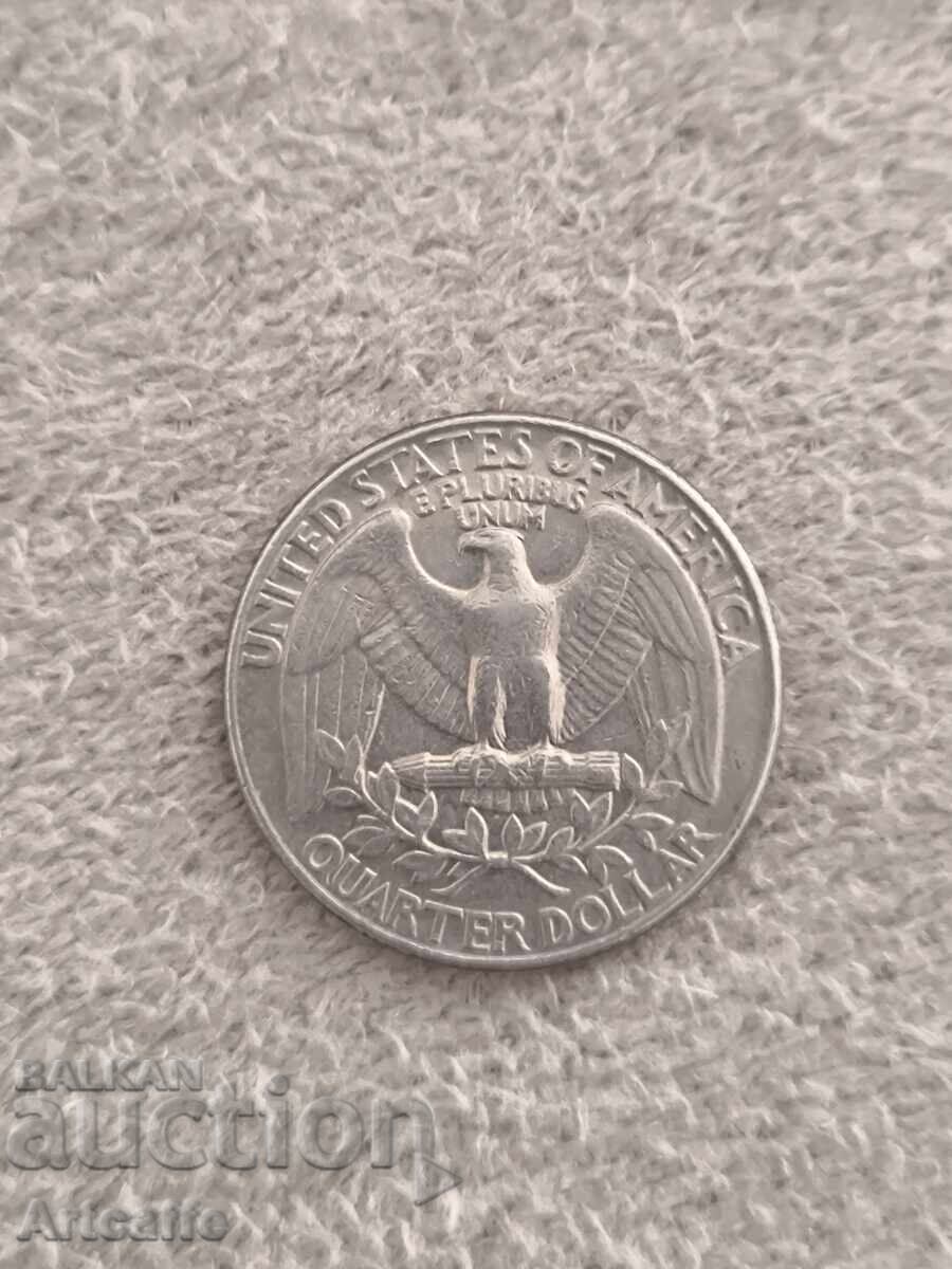 1991 D Quarter Dollar cu preț € 3.00 | 5.87 BGN
