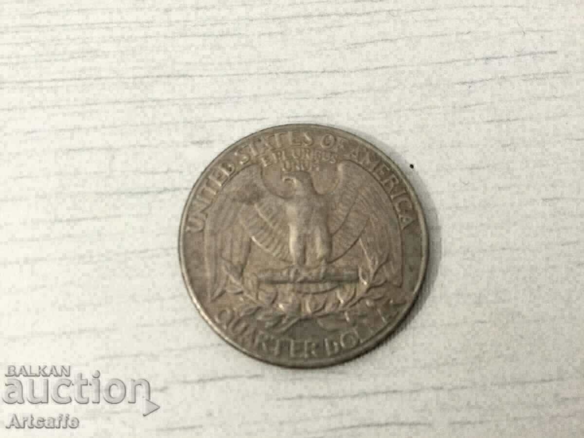 Auction  1991 D Quarter Dollar