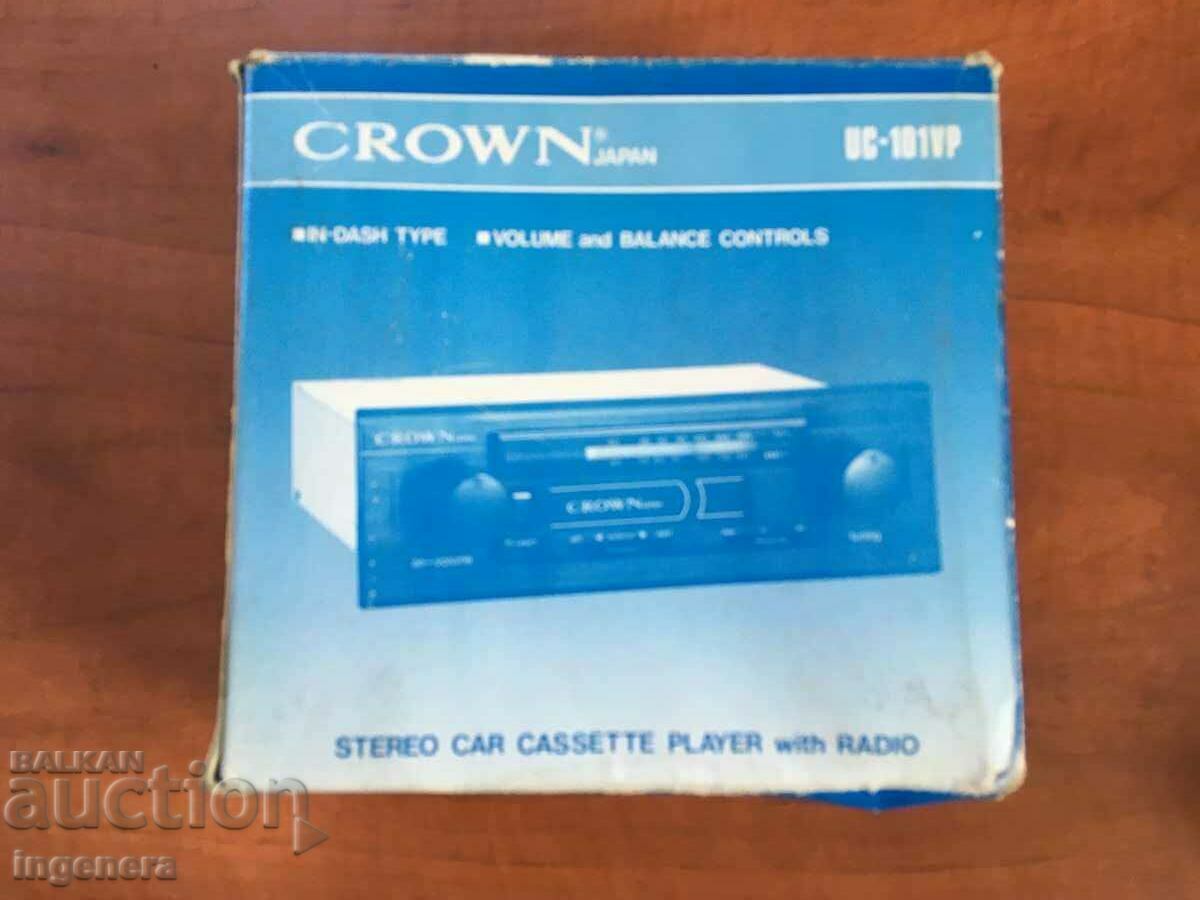 RADIO RADIO CASSETTE FOR CARS "CROWN" NEW with price 72.00 BGN | € 36.81 RADIO RADIO CASSETTE FOR CARS "CROWN" NEW with price 72.00 BGN | € 36.81