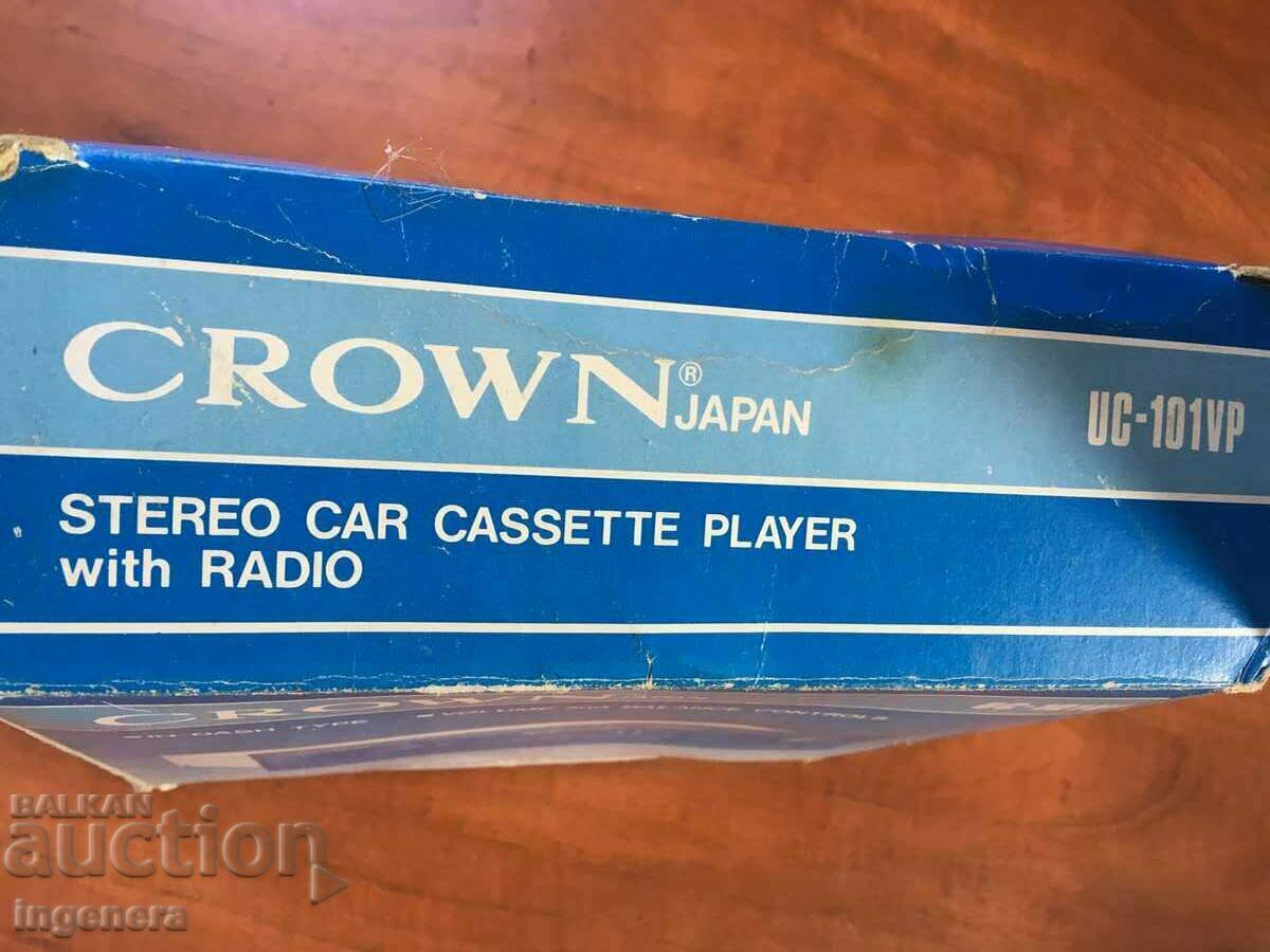Auction RADIO RADIO CASSETTE FOR CARS "CROWN" NEW Auction RADIO RADIO CASSETTE FOR CARS "CROWN" NEW