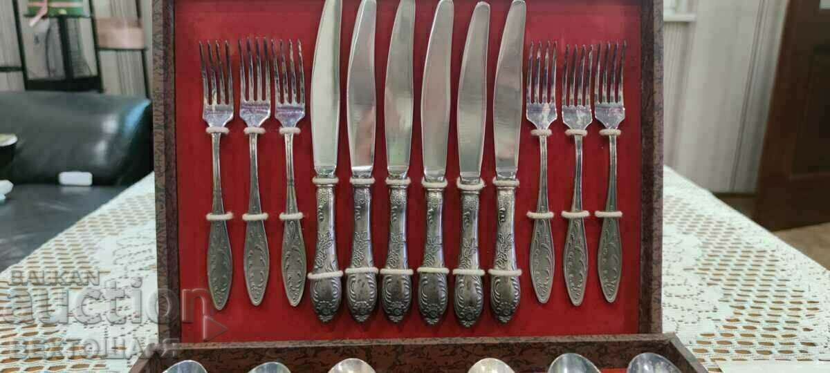 Auction Amazing Russian Cutlery Set Auction Amazing Russian Cutlery Set