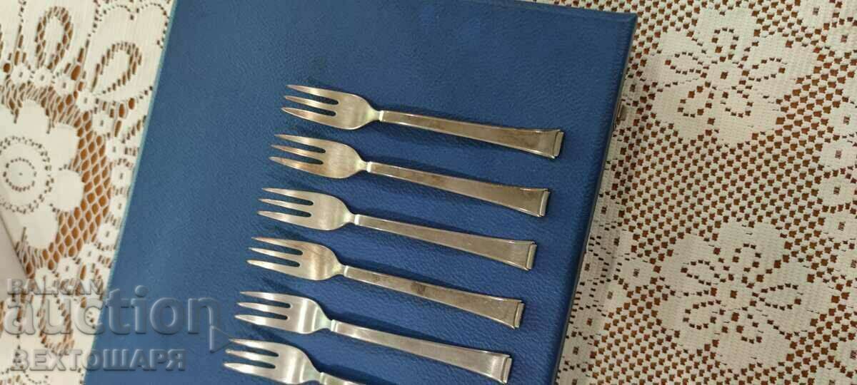 German Forks Deep Silver Plated WMF - 7 German Forks Deep Silver Plated WMF - 7