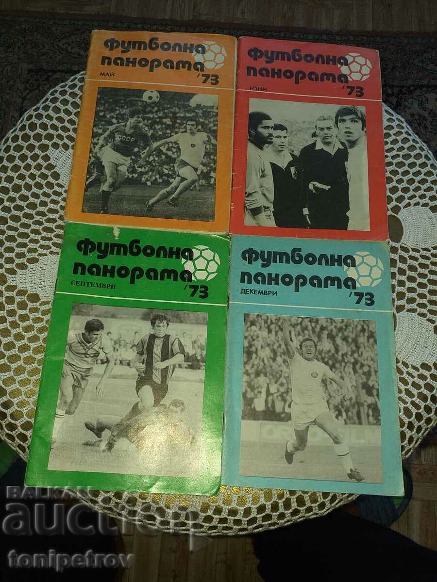 Panorama fotbalistică 1973 și 1974