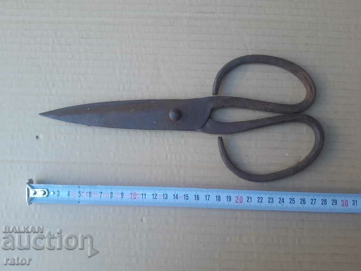Very large old forged scissors