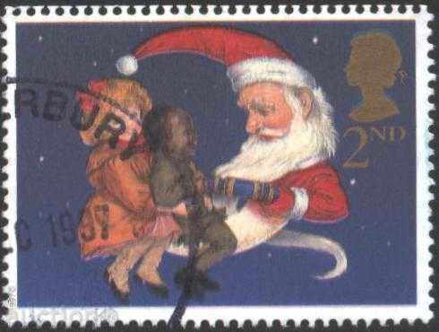 Christmas stamped mark 1997 from Great Britain