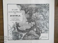 1854 - Planul lui Schumen - von Moltke - original +