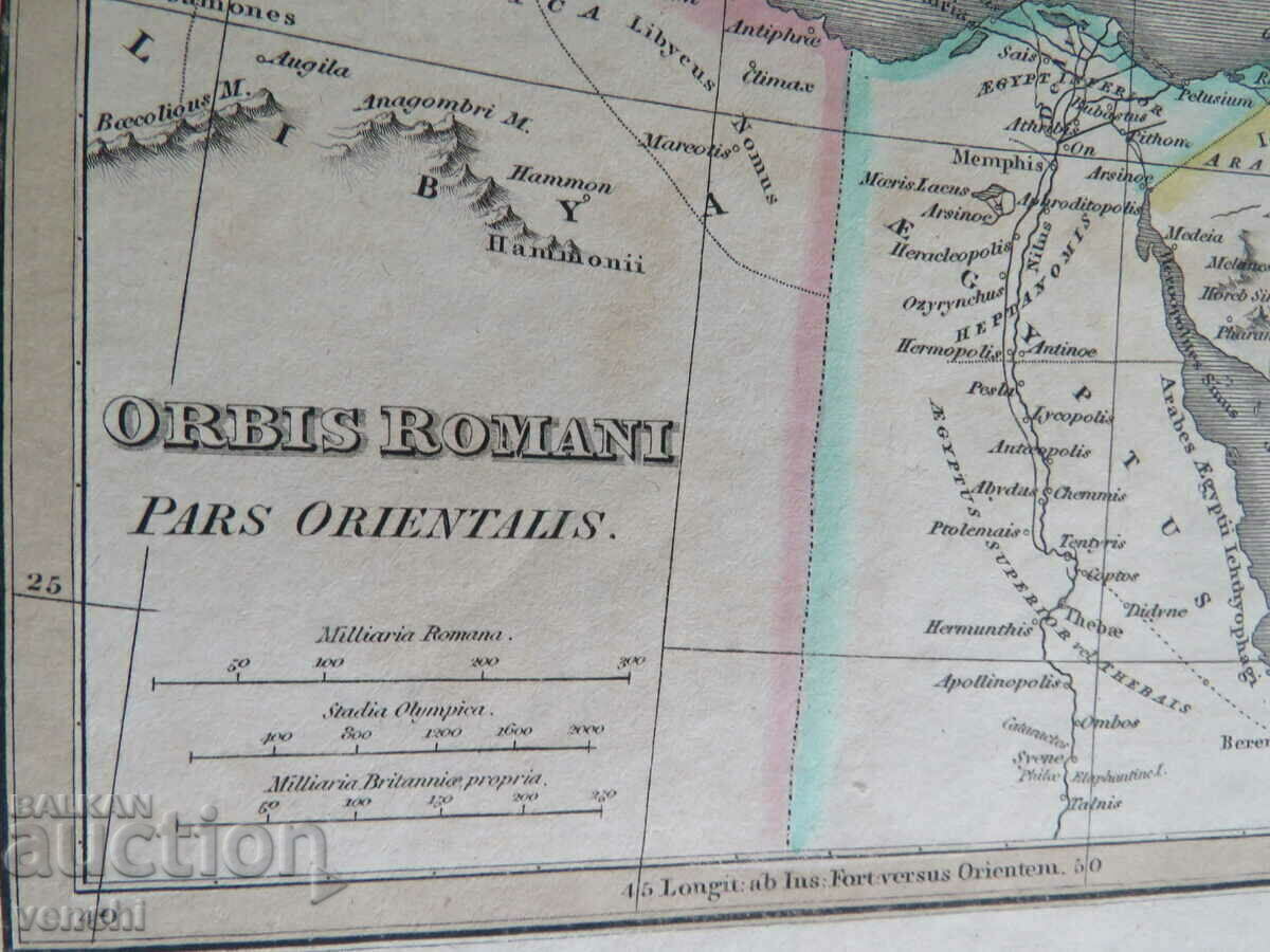 1819 - Карта на Римска империя - изток - оригинал + с цена € 59.99 | 117.33 лв.