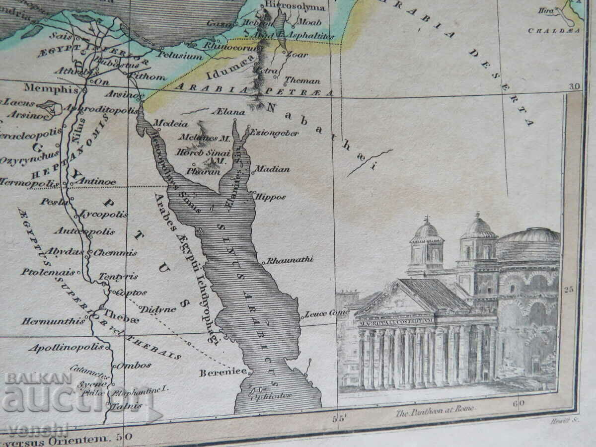 Licitație 1819 - Harta Imperiului Roman - Est - Original +