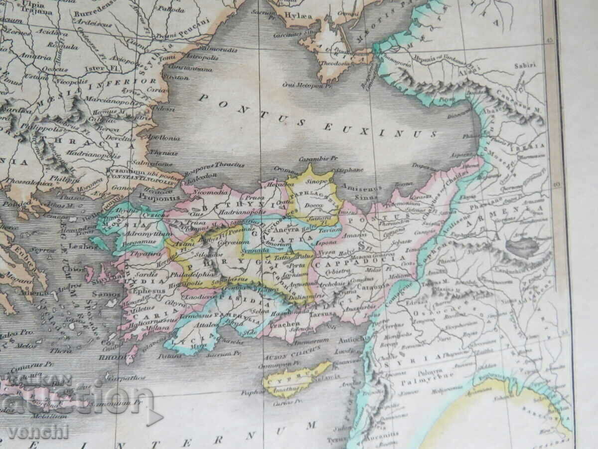 1819 - Карта на Римска империя - изток - оригинал + - 5