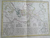 Secolul al XVIII-lea - Harta ținuturilor descrise în Noul Testament = original +