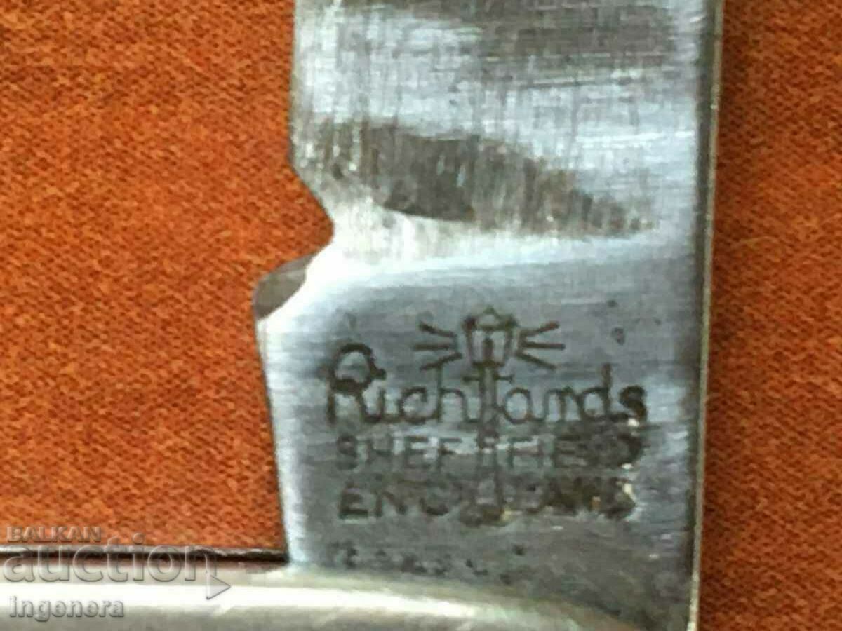 KNIFE FOLDING LEG BLADE "RICHARDS SHEFFIELD"-OLD ENGLAND - 5 KNIFE FOLDING LEG BLADE "RICHARDS SHEFFIELD"-OLD ENGLAND - 5