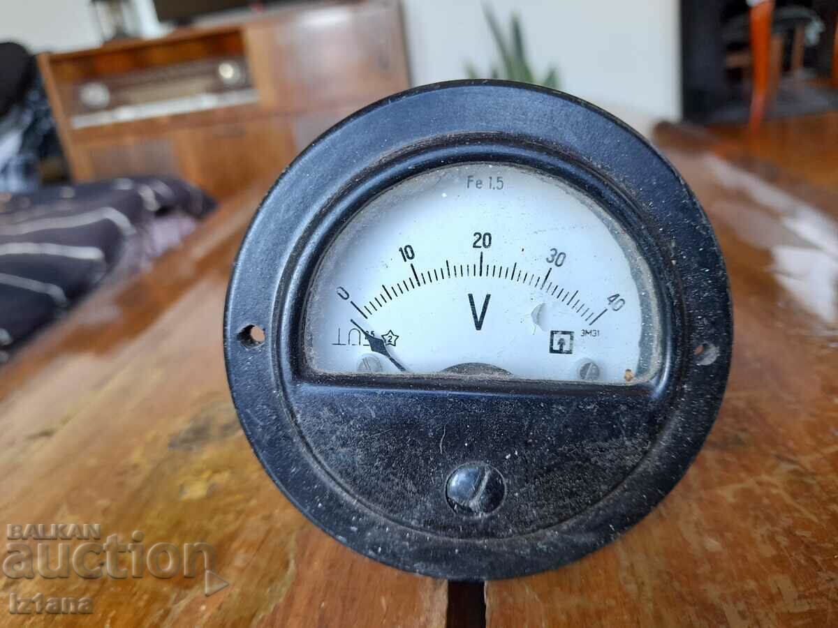Old measuring system, Voltmeter with price 18.00 BGN | € 9.20