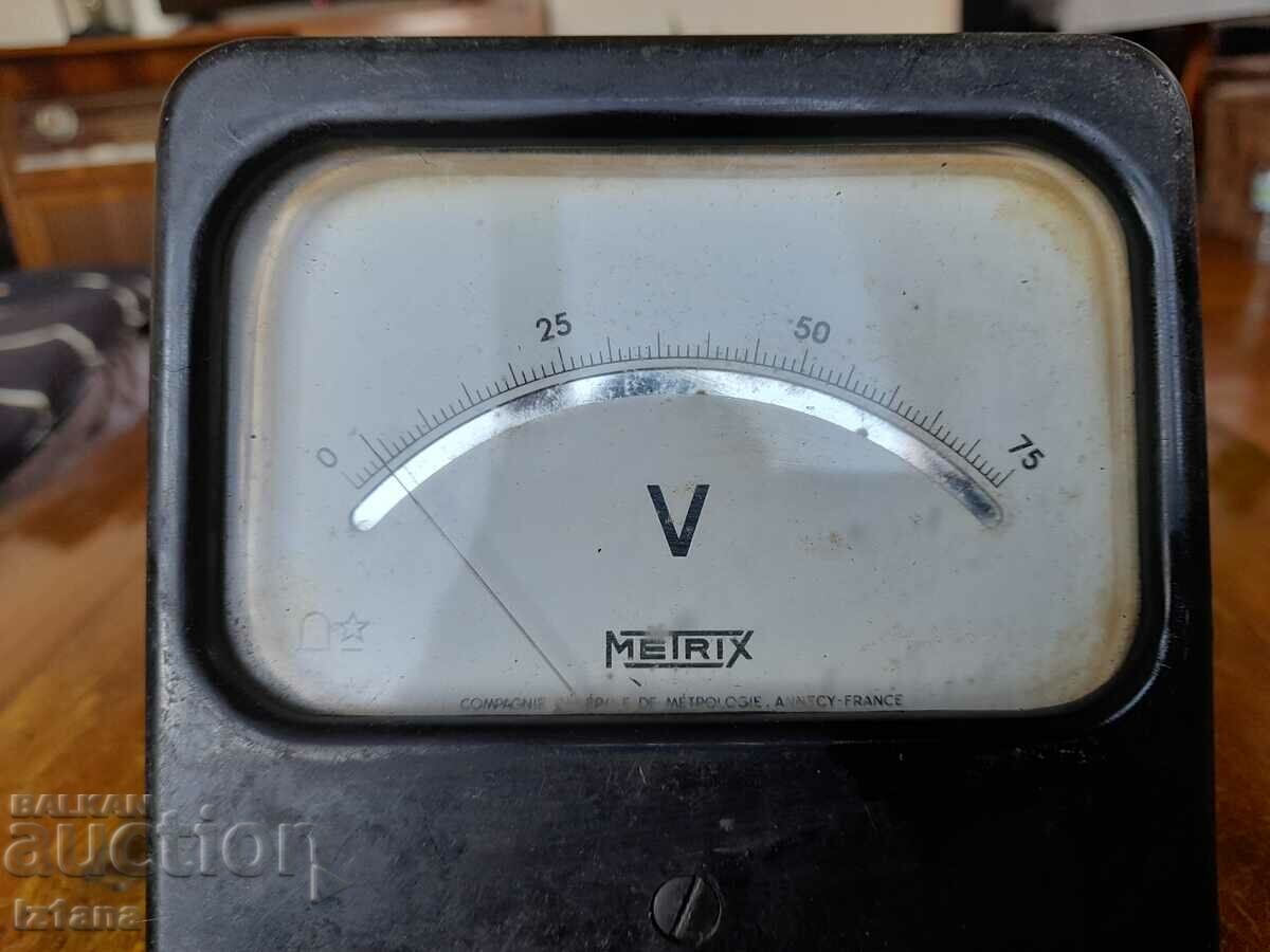 Old Metrix Voltmeter with price 15.00 BGN | € 7.67 Old Metrix Voltmeter with price 15.00 BGN | € 7.67