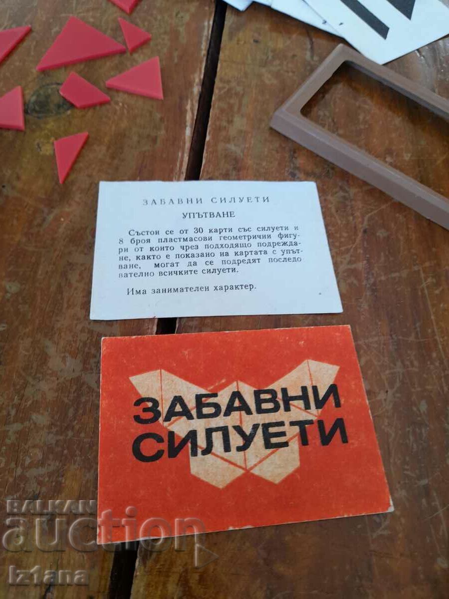 Auction  Old Cards Funny Silhouettes