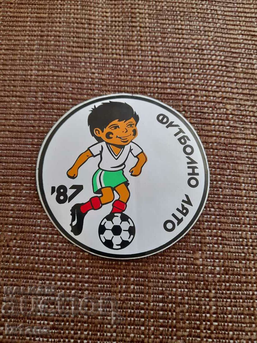 Soccer Summer 1987 Sticker