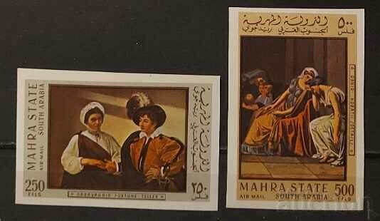 Yemen/Mahra 1967 Artă/Tablouri Neperforate MNH