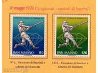 1978 San Marino. Campionatul Mondial de baseball ..