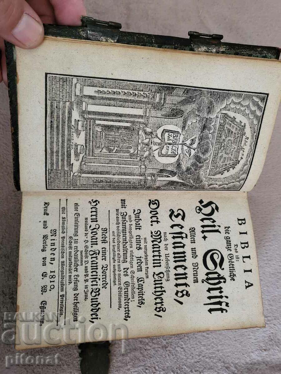 Delivery of Martin Luther 1810 Antique Bible Delivery of Martin Luther 1810 Antique Bible