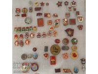 A large lot of badges