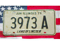 Американски регистрационен номер Табела ILLINOIS 1976