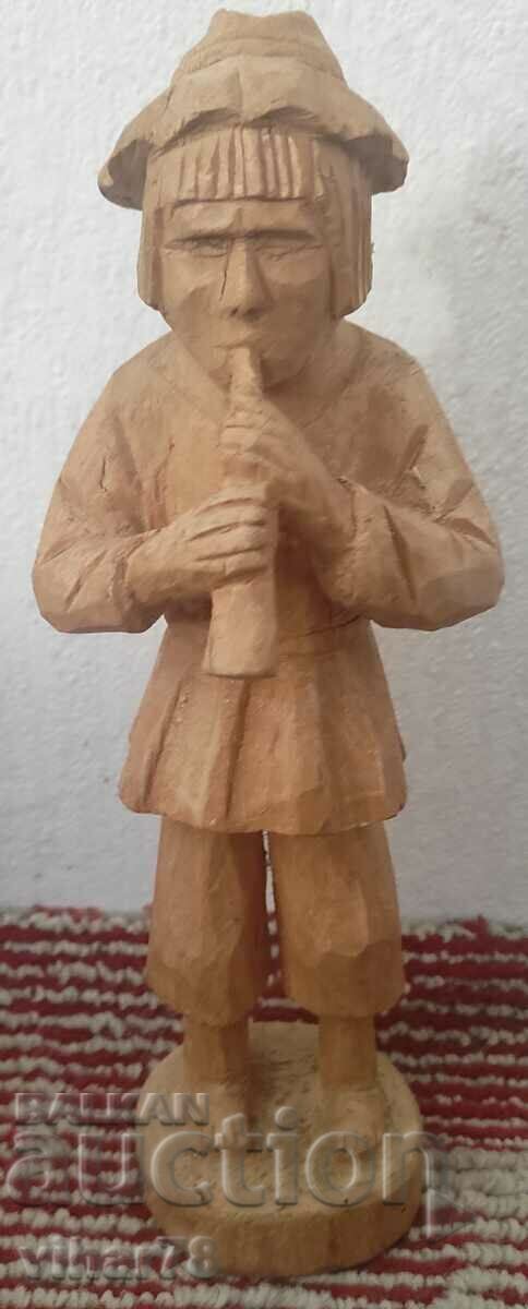 OLD WOODEN FIGURE