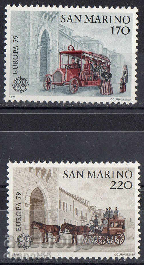 1979 San Marino. Europa. Poștă și telecomunicații.