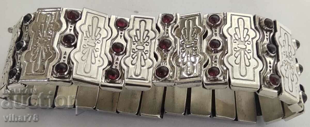 silver bracelet with tourmalines - 7 silver bracelet with tourmalines - 7