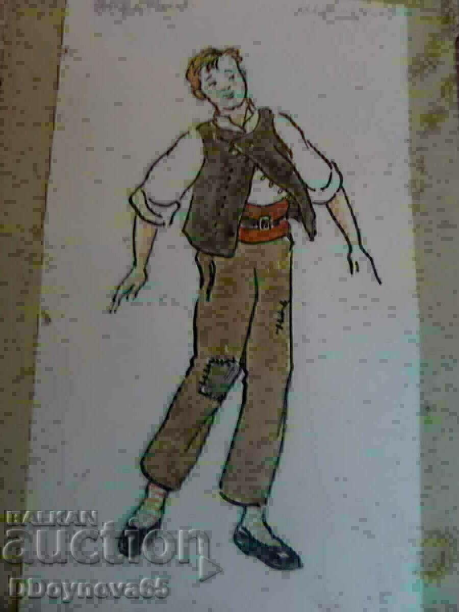 Asen Popov 2 pcs. drawings with price 20.00 BGN | € 10.23 Asen Popov 2 pcs. drawings with price 20.00 BGN | € 10.23