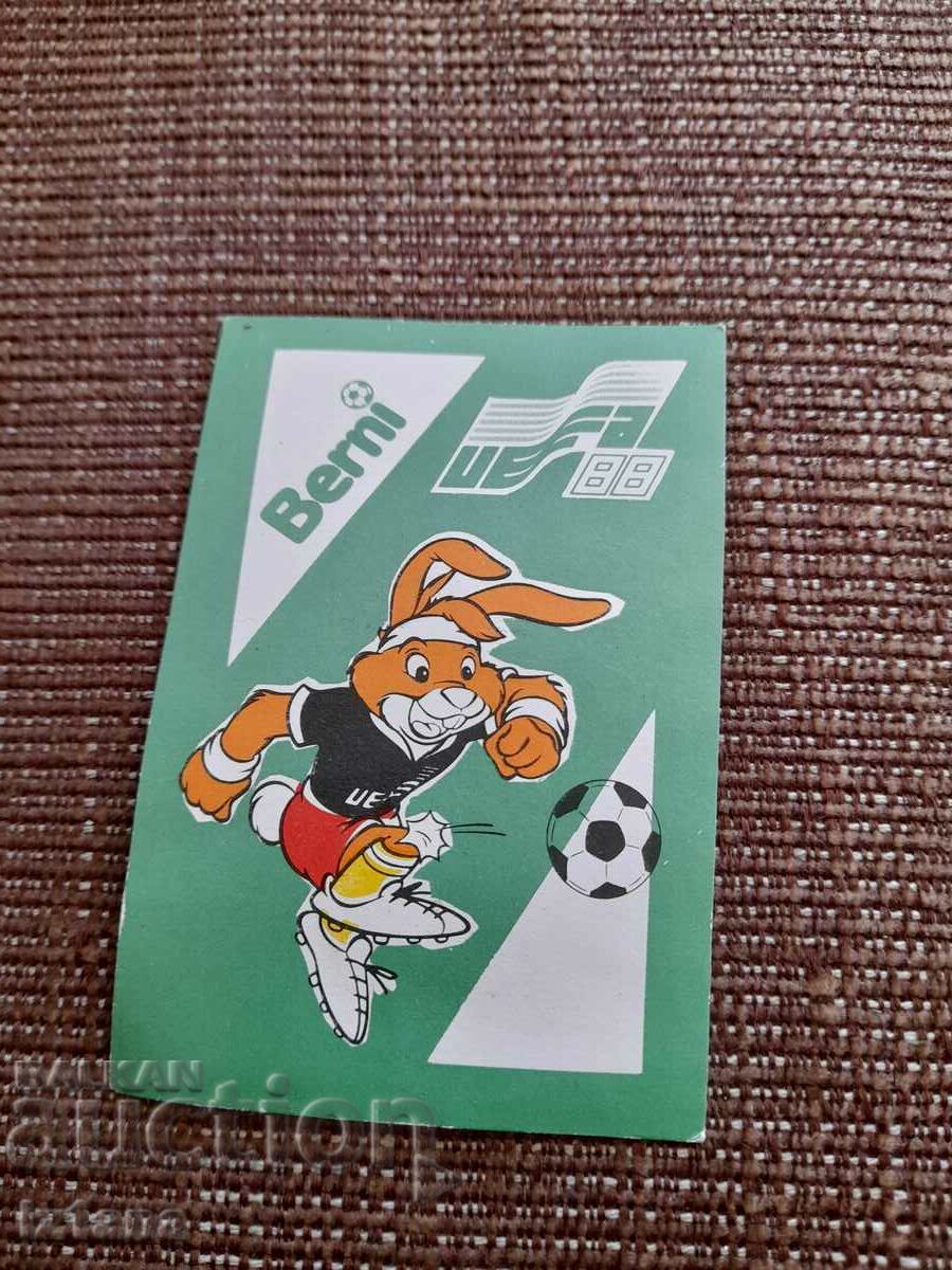 Старо календарче Berni,UEFA 1988
