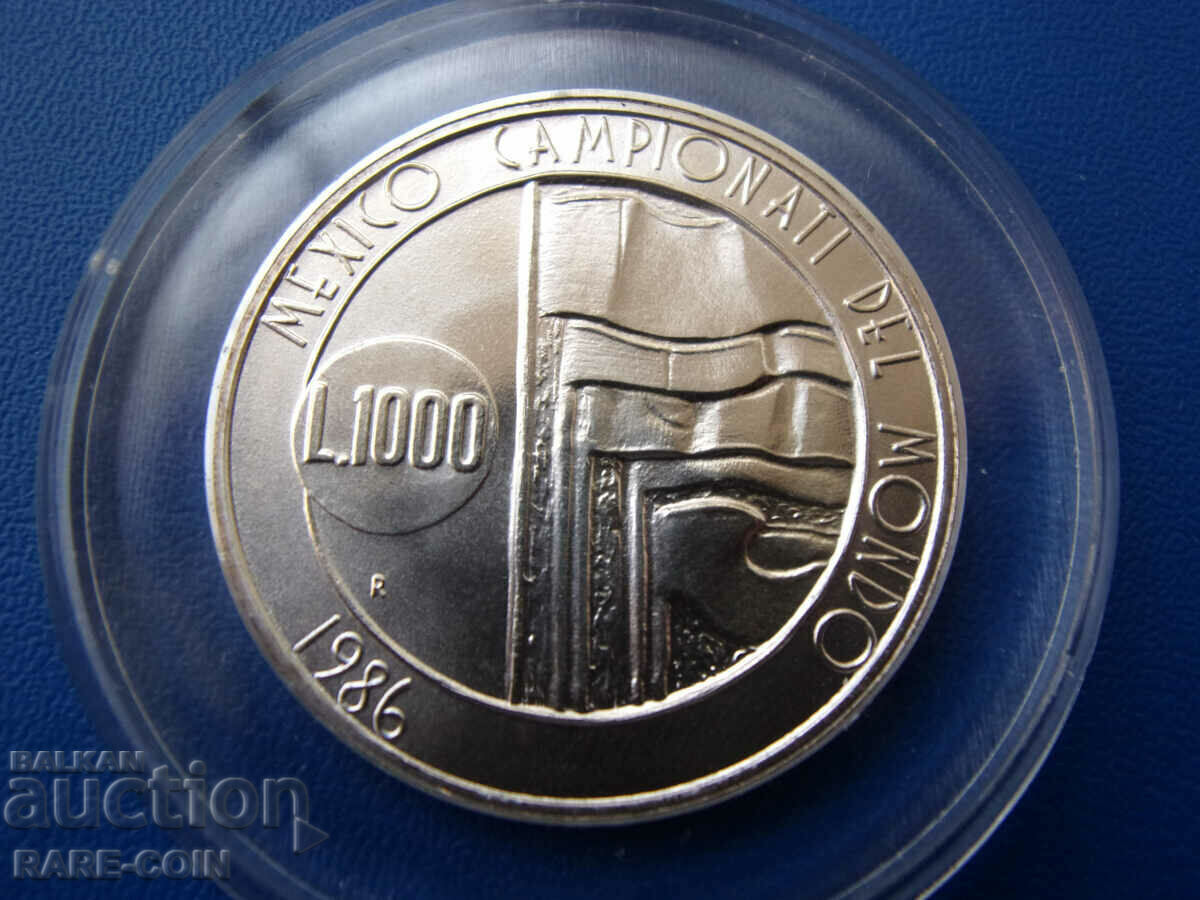 RS(48) San Marino 1000 Lire 1986 UNC Rare